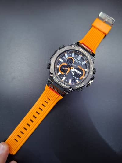 G Shock watches : Stylish Swiss Analog-Digital Watch Yellow
