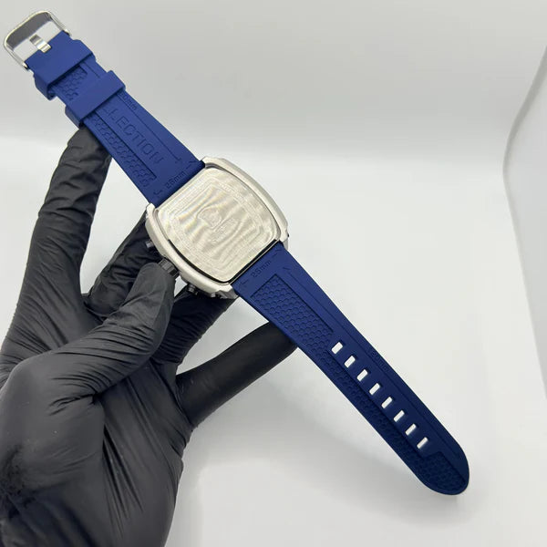 Ferrucci Stop watch blue strap with 1 year warranty in 2 Clours