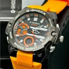 G Shock watches : Stylish Swiss Analog-Digital Watch Yellow