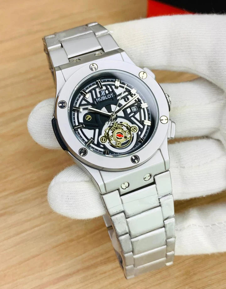 High Quality Branded Big Bang Inspired Men's Watch - Black Dial (TK18069)